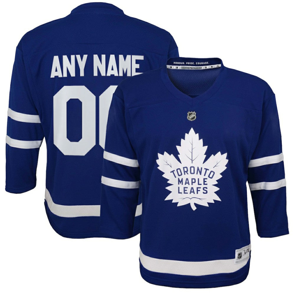 Toronto Maple Leafs Youth Home Replica Custom Jersey Blue