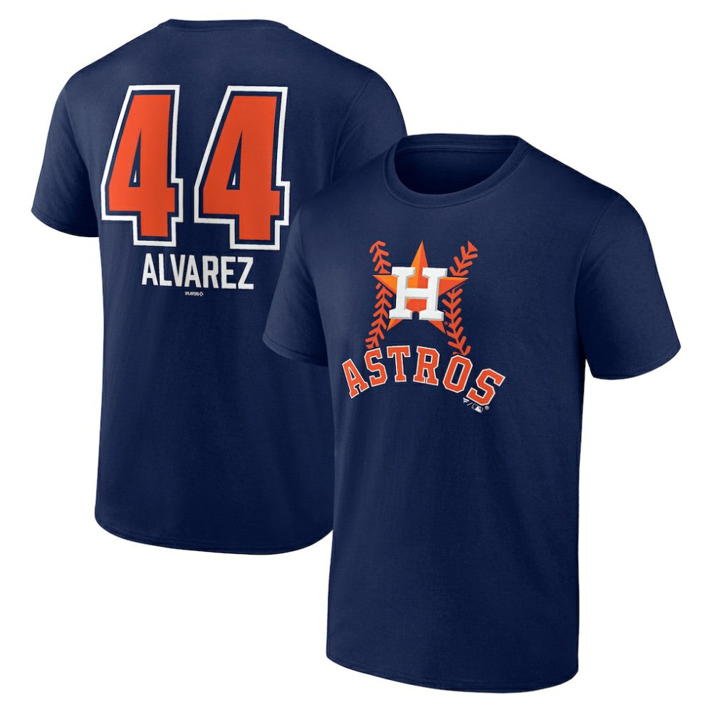 Yordan Alvarez Houston Astros Fastball Player Name & Number T-Shirt Navy