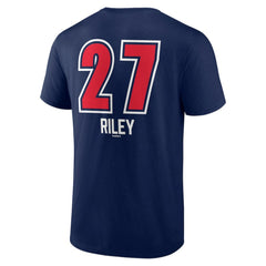 Austin Riley Atlanta Braves Fastball Player Name & Number T-Shirt Navy
