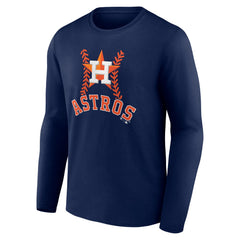 Jose Altuve Houston Astros Fastball Player Name & Number Long Sleeve T-Shirt Navy