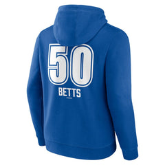 Mookie Betts Los Angeles Dodgers Fastball Player Name & Number Pullover Hoodie Royal