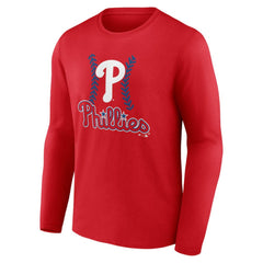 Trea Turner Philadelphia Phillies Fastball Player Name & Number Long Sleeve T-Shirt Red
