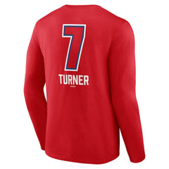 Trea Turner Philadelphia Phillies Fastball Player Name & Number Long Sleeve T-Shirt Red