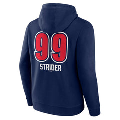 Spencer Strider Atlanta Braves Fastball Player Name & Number Pullover Hoodie Navy
