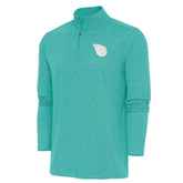 Cleveland Guardians Antigua Hunk Quarter-Zip Top Heather Aqua