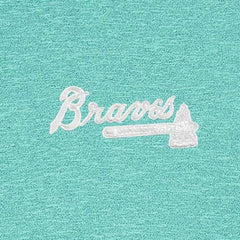 Atlanta Braves Antigua Hunk Quarter-Zip Top Mint
