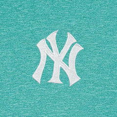 New York Yankees Antigua Hunk Quarter-Zip Top Heather Aqua