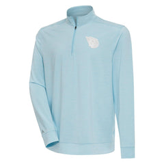 Cleveland Guardians Antigua Bright Quarter-Zip Pullover Top Powder Blue
