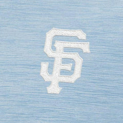 San Francisco Giants Antigua Bright Quarter-Zip Pullover Top Light Blue