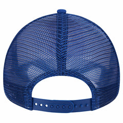 Atlanta Braves Checkered Flag A-Frame Trucker 9FORTY Adjustable Hat White/Royal | New Era