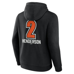Gunnar Henderson Baltimore Orioles Fastball Player Name & Number Pullover Hoodie Black