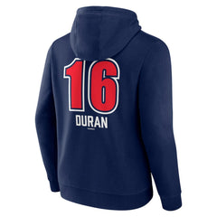 Jarren Duran Boston Red Sox Fastball Player Name & Number Pullover Hoodie Navy