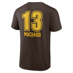 Manny Machado San Diego Padres Fastball Player Name & Number T-Shirt Brown