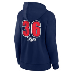 Triston Casas Boston Red Sox Women's Fastball Player Name & Number Pullover Hoodie Navy