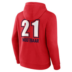 Lars Nootbaar St. Louis Cardinals Fastball Player Name & Number Pullover Hoodie Red