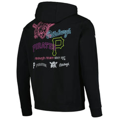 Pittsburgh Pirates Levelwear Podium Vintage Pullover Hoodie Black