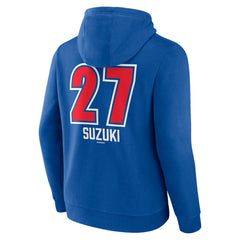 Seiya Suzuki Chicago Cubs Fastball Player Name & Number Pullover Hoodie Royal