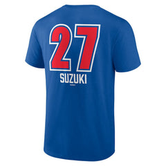 Seiya Suzuki Chicago Cubs Fastball Player Name & Number T-Shirt Royal