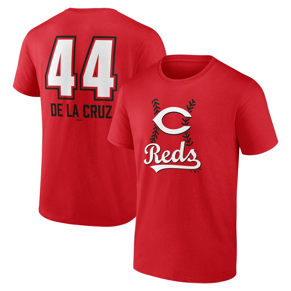Elly De La Cruz Cincinnati Reds Name & Number Fastball T-Shirt Red