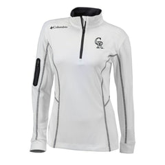 Colorado Rockies Women's Omni-Wick Shotgun Quarter-Zip Pullover Top White | Columbia