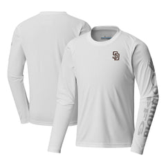 San Diego Padres Youth Terminal Tackle Long Sleeve T-Shirt White | Columbia