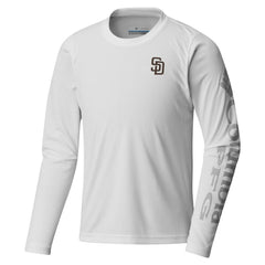 San Diego Padres Youth Terminal Tackle Long Sleeve T-Shirt White | Columbia