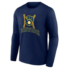 Sal Frelick Milwaukee Brewers Name & Number Fastball Long Sleeve T-Shirt Navy