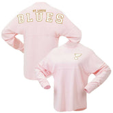 St. Louis Blues Fanatics Women's Spirit Jersey Long Sleeve T-Shirt Pink