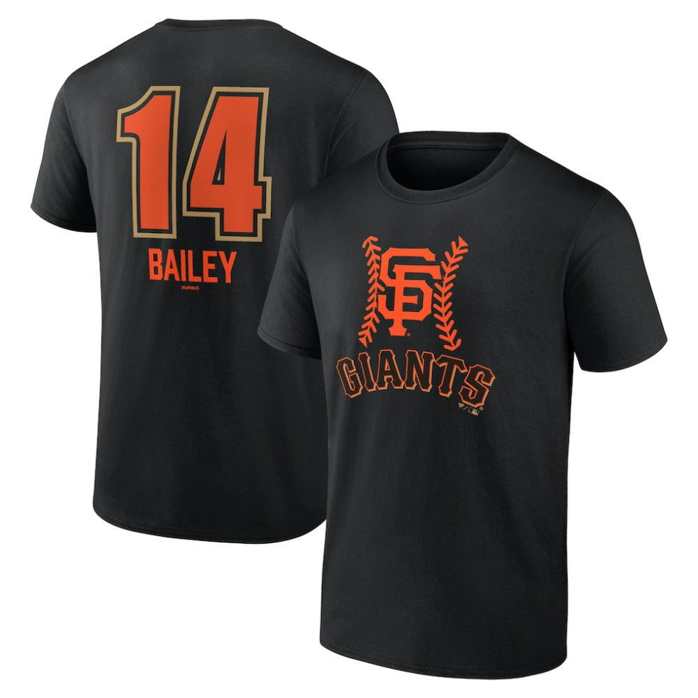 Patrick Bailey San Francisco Giants Name & Number Fastball T-Shirt Black