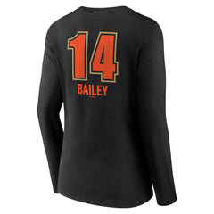 Patrick Bailey San Francisco Giants Women's Name & Number Fastball V-Neck Long Sleeve T-Shirt Black