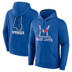 George Springer Toronto Blue Jays Name & Number Fastball Pullover Hoodie Royal