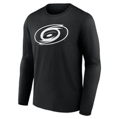 Carolina Hurricanes Personalized Name & Number Monochrome Long Sleeve T-Shirt Black