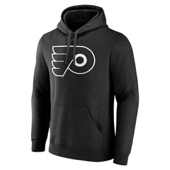 Philadelphia Flyers Personalized Name & Number Monochrome Pullover Hoodie Black