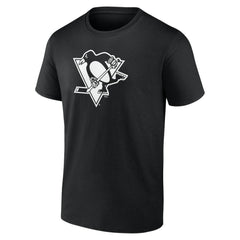 Pittsburgh Penguins Personalized Name & Number Monochrome T-Shirt Black