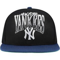 New York Yankees Rise Up Snapback Hat Black | Mitchell & Ness