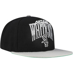 Chicago White Sox Rise Up Snapback Hat Black | Mitchell & Ness