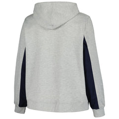 New York Yankees Profile Women's Plus Size Pullover Jersey Hoodie - Heather Gray