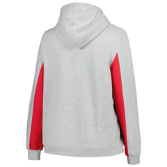 Philadelphia Phillies Profile Women's Plus Size Pullover Jersey Hoodie - Heather Gray