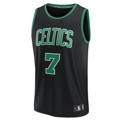 Jaylen Brown Boston Celtics Fast Break Replica Player Jersey - Statement Edition - Black