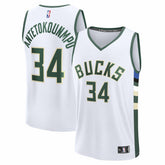 Giannis Antetokounmpo Milwaukee Bucks Youth Fast Break Replica Player Jersey - Association Edition - White