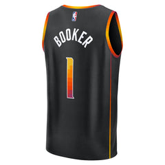 Devin Booker Phoenix Suns Youth Fast Break Replica Player Jersey - Statement Edition - Black