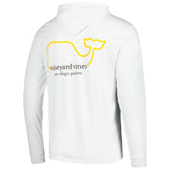 San Diego Padres Vineyard Vines Long Sleeve Hoodie T-Shirt White