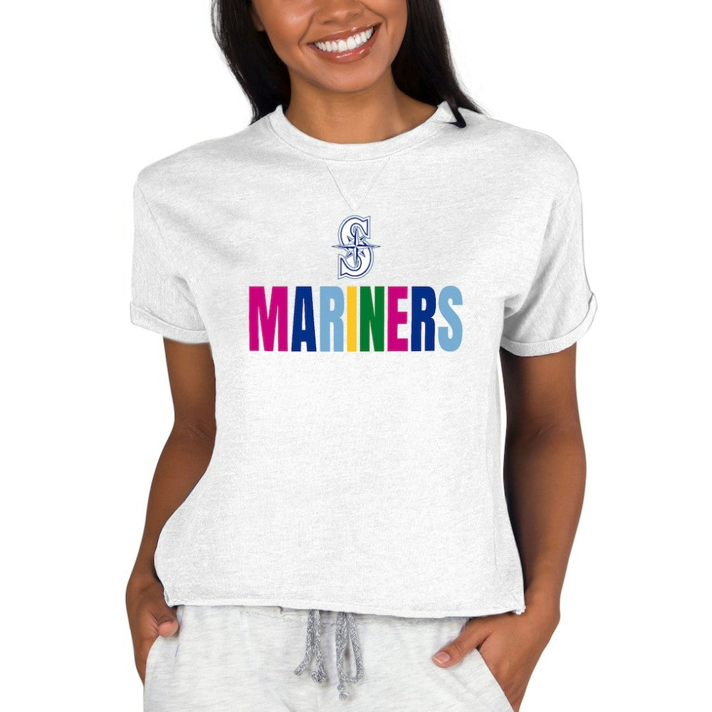 Seattle Mariners Concepts Sport Women's Mainstream Terry Sweatshirt Oatmeal