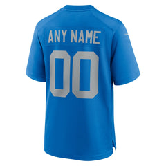 Detroit Lions Alternate Custom Game Jersey - Blue