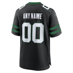 New York Jets Alternate Custom Game Jersey - Legacy Black