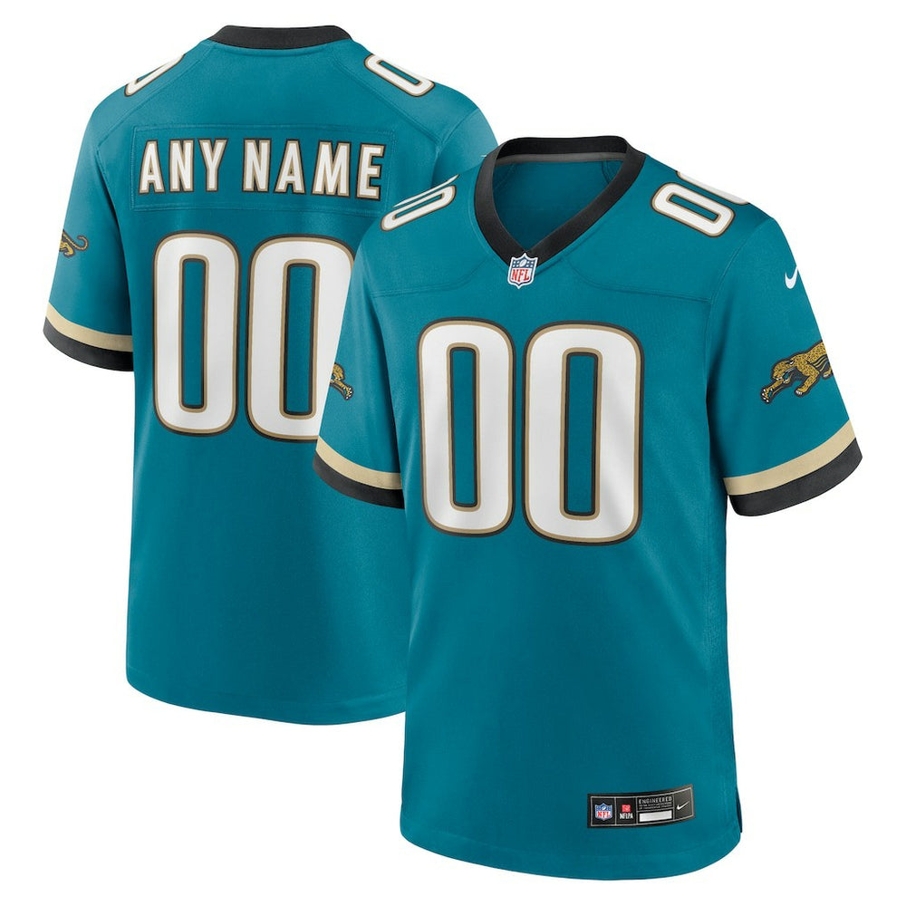 Jacksonville Jaguars Prowler Throwback Custom Game Jersey - Teal