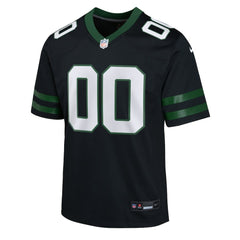 New York Jets Youth Alternate Custom Game Jersey - Black