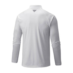 Los Angeles Dodgers Terminal Tackle Omni-Shade Raglan Quarter-Zip Pullover Top White | Columbia