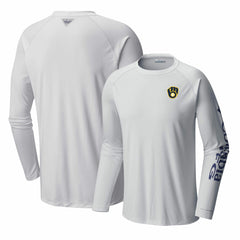 Milwaukee Brewers Terminal Tackle Long Sleeve T-Shirt White | Columbia
