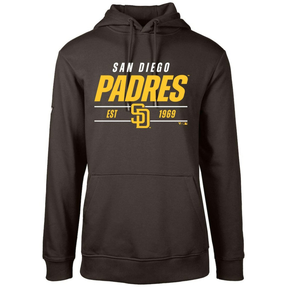 San Diego Padres Levelwear Podium Turnover Pullover Hoodie Brown